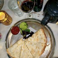 cashew cheese quesadilla  at Van Gogh's Ear Cafe in Union