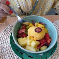 Salade fruta c/gelado at Alma Veg  in Carcavelos