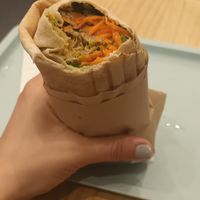 Lentil balls with carrots, mushrooms, spinach 😋 at Pita Pit in Marseille