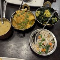Veg currys at Aloo Tama Nepalese Restaurant  in South West London