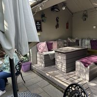 Outdoor area under cover  at The Faulkner in Chester