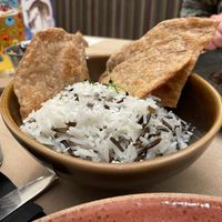 coconut wild rice, chapati  at The Faulkner in Chester