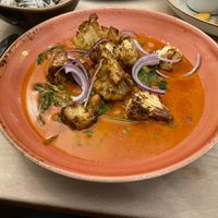 Roasted Cauliflower and Chick Pea Goan Curry at The Faulkner in Chester