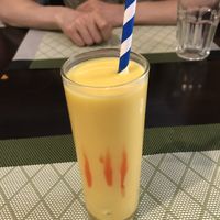 Mango Lassi 😊  at Indian Italian restaurant in Porto