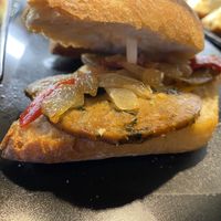  Tofu con verduras, pimiento y cebolla  at Café Dublin in Vitoria Gasteiz