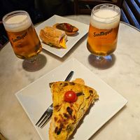 Amazing vegan tortilla! at Café Dublin in Vitoria Gasteiz