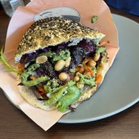 Vegansk pita med falafel  at The Original Pita in Odense