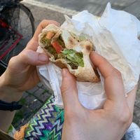 Falafel rulle at Lundafalafel in Lund