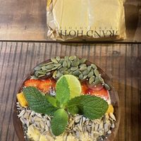 Lovely smoothie bowl  at Cafe Noshers in Nuwara Eliya