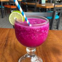 Dragonfruit lemonade   at The Green Spoon in La Fortuna