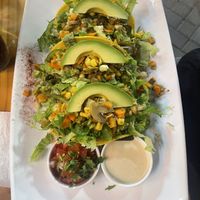 Vegan tacos  at The Green Spoon in La Fortuna