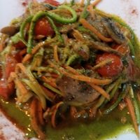 Vegan pasta at The Green Spoon in La Fortuna