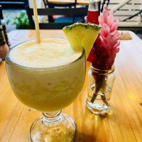 Batida de piña  at The Green Spoon in La Fortuna