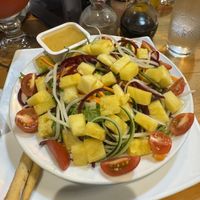 Tropical salad  at The Green Spoon in La Fortuna