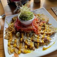 Vegan nachos at The Green Spoon in La Fortuna