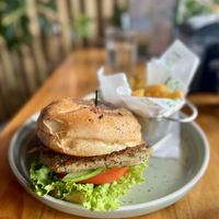 Burger  at The Green Spoon in La Fortuna