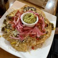 Vegan nachos  at The Green Spoon in La Fortuna