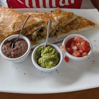 Vegan quesadilla at The Green Spoon in La Fortuna
