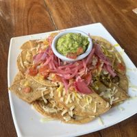 Vegan nachos  at The Green Spoon in La Fortuna