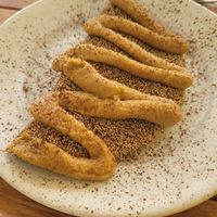 tapioca com massa de café, chocolate e doce de leite de recheio at São Saruê in Campinas