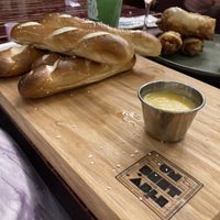 Pretzels with pub cheese. Closest to nacho cheese I’ve ever tried, HIGHLY RECOMMEND !  at UnBEETable  in Schenectady