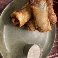 Philly cheese steak egg rolls   at UnBEETable  in Schenectady