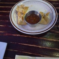 Crab rangoons (after I ate a few) at UnBEETable  in Schenectady