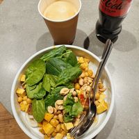 Lovely vegan curry bowl! A few other options available, definitely worth trying!   at BER - beets&roots - T1 in Berlin