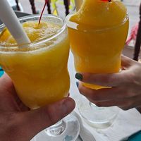 Two 🥭's at The Bush Garden Seafood & Steakhouse in Nassau