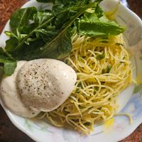 Pasta with the most incredible fresh burrata from by break of dawn at Break Of Dawn  in Mumbai