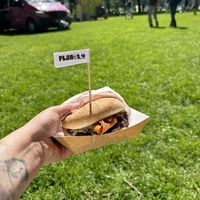 Haggis burger  at Planet G in Edinburgh