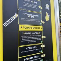 Menu   at Planet G in Edinburgh