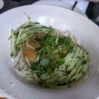 Peanut and mustard noodle salad at Chop Chop at Luckies in Edinburgh