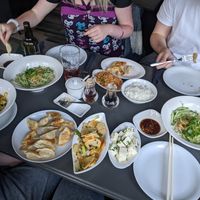 Range of vegan dishes at Chop Chop at Luckies in Edinburgh