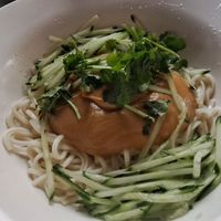 Peanut and mustard noodles at Chop Chop at Luckies in Edinburgh