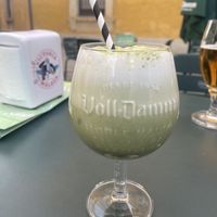 Iced matcha   at Dancing Coffee Shop in Granada