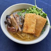 XO ramen with extra tofu   at Cottage St Ramen in Bar Harbor