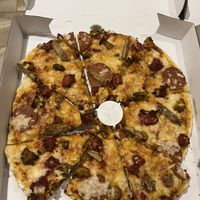 Vegan ‘meat feast’ pizza  at Big Singhs in Wednesbury