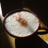 Tea Latte at The Flatiron in Jerome