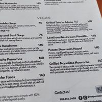 Vegan Menu at Los Portales in Valladolid