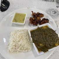 Spinach and tofu curry  at Curry N Vegan in Tampa