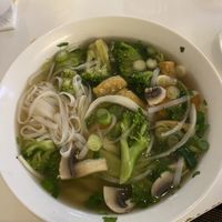 Vegan pho soup  at Pho St in Budapest