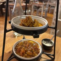 Vegan tower  at Small World Tapas in Torquay