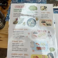 Vegan futo 10KS and vegeta sushi  at OMG Asian Restaurant in Prague