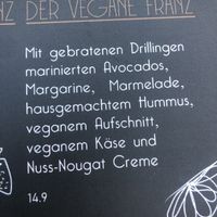 Menu Mai 2024, breakfast   at Café Franz in Marburg