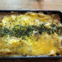 Pfifferling-Auflauf in veganer Variante at Café Franz in Marburg