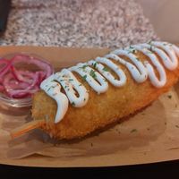 Korn dog at Baomerang in Porto