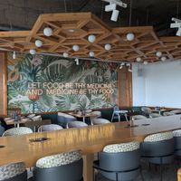 Indoor seating at Mercado in Nairobi