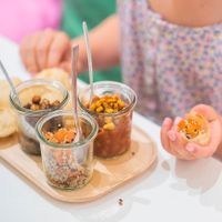Kiddy Tex Mex: all our meals are available in mini version. For €5,90, kids enjoy a balanced healthy and tasty meal (+filtered water incl.) at Pompidop in Brussels