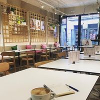 Come for a meal or just a drink, our friendly staff is here to serve you. 
PS: our coffee is roasted just around the corner and our drinks or all local or home-made. at Pompidop in Brussels